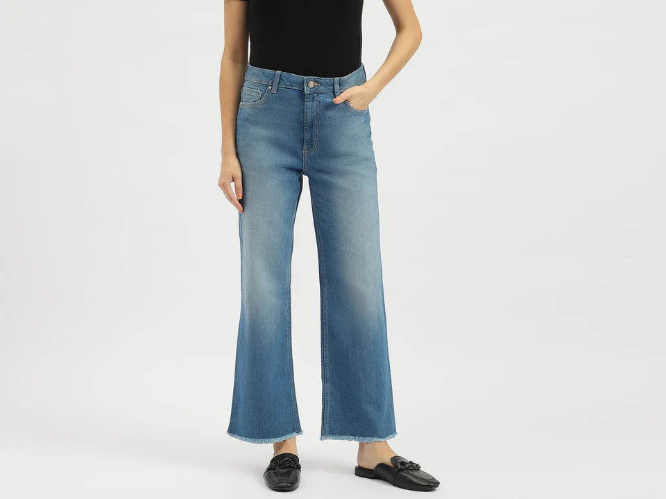 Solid Bootcut Fit Jeans for Women Comfortable Everyday Wear and Stylish Denim Look