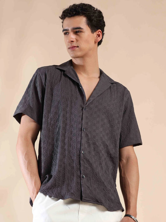 Pebble Beach Paradise Popcorn Shirt Comfortable and Lightweight Ideal for Street Style and Travel