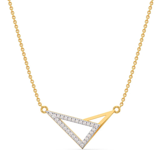 Elegant Diamond Pendant Necklace with Sleek Hallie Design