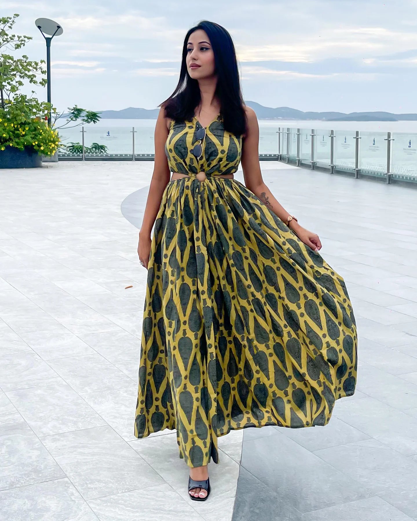 Casual Wear Maxi Dress with Prints for Women