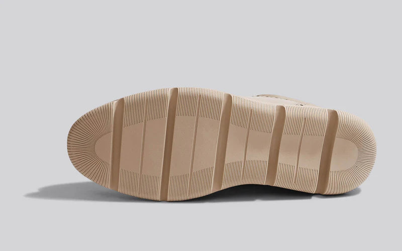 Lightweight Beige Crossover Brogues for Men Everyday Style