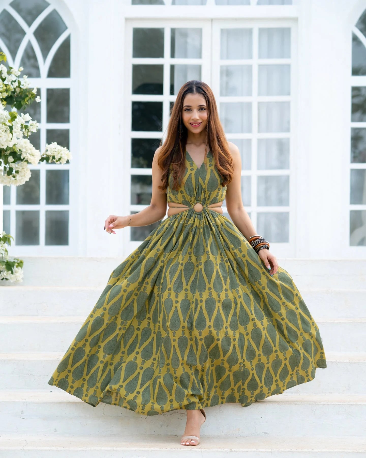 Casual Wear Maxi Dress with Prints for Women