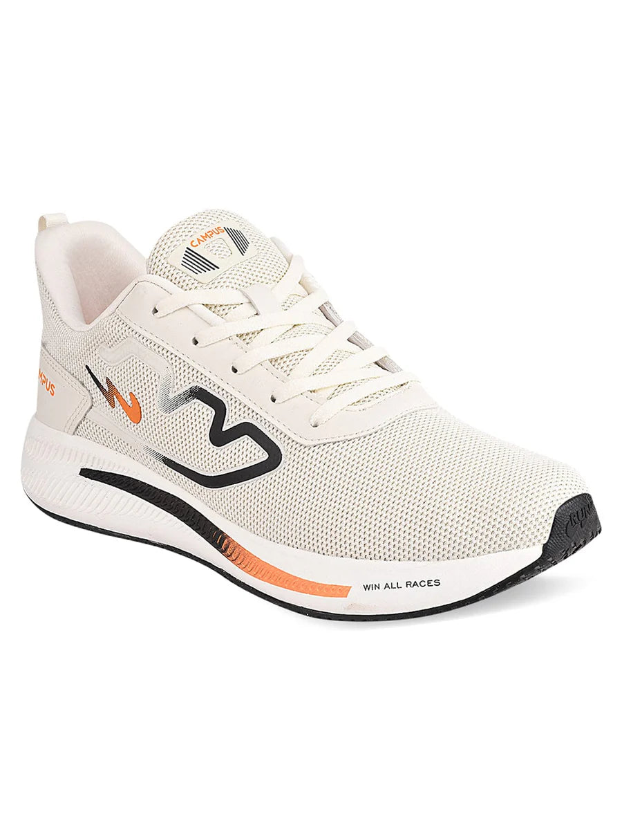 Durable Off White Men’s Running Shoes for Training, Running, and Fitness Sessions