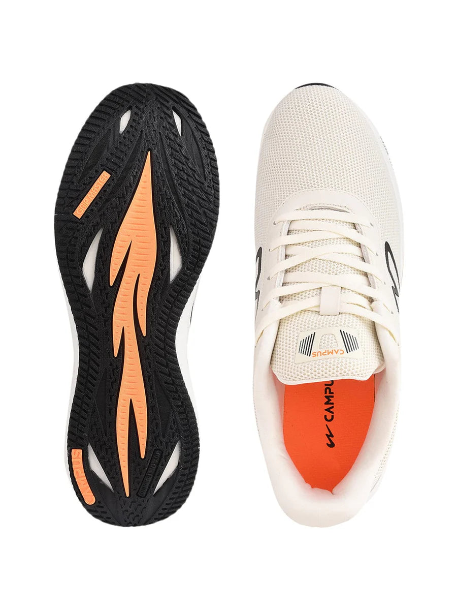 Durable Off White Men’s Running Shoes for Training, Running, and Fitness Sessions