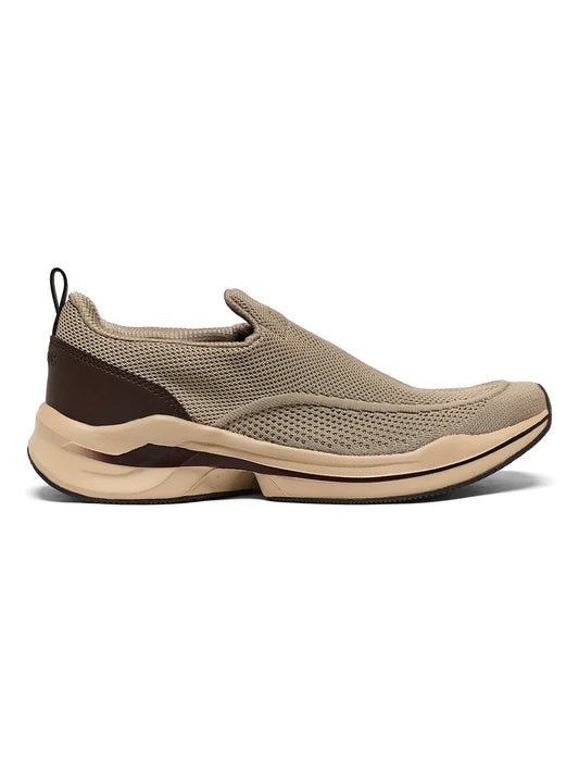 Men’s Beige Walking Sneakers Stylish and Durable Footwear