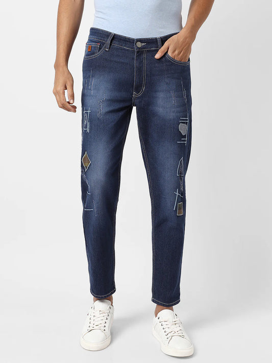 Fashionable Embroidered Denim Jeans for Men Everyday Outfits