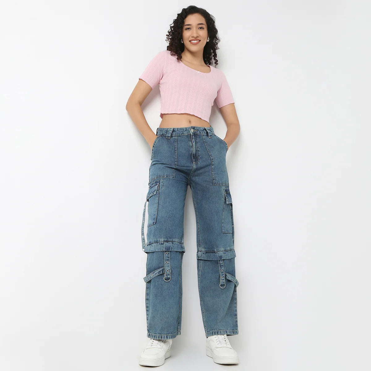 Multi Pocket Tinted Street Cargo Pants for Women Perfect for Casual Everyday Fashion Looks