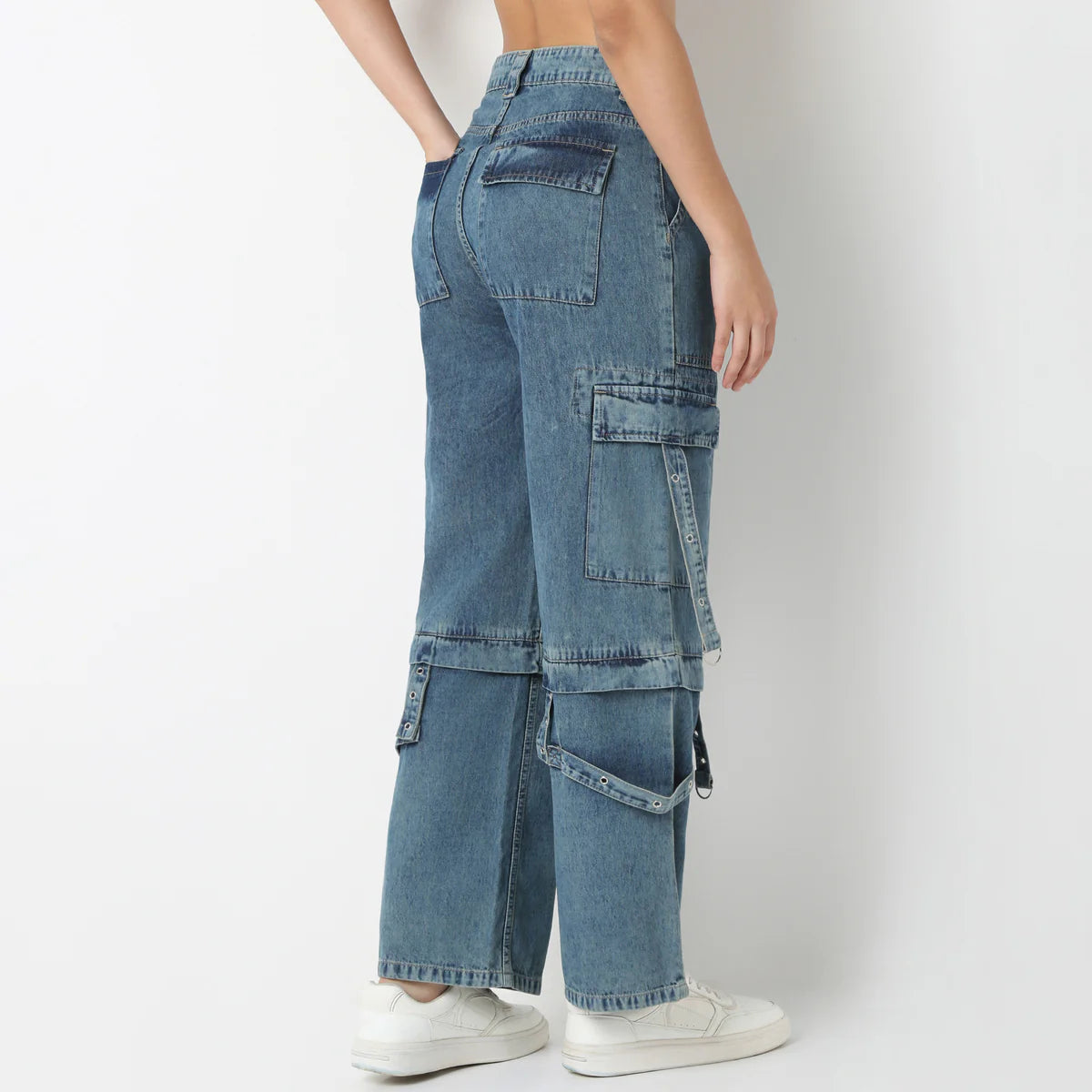 Multi Pocket Tinted Street Cargo Pants for Women Perfect for Casual Everyday Fashion Looks