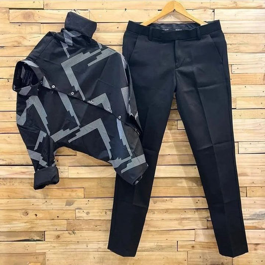 Men’s Versatile Outfit with Striped Shirt and Dark Wash Jeans for Casual and Smart Look