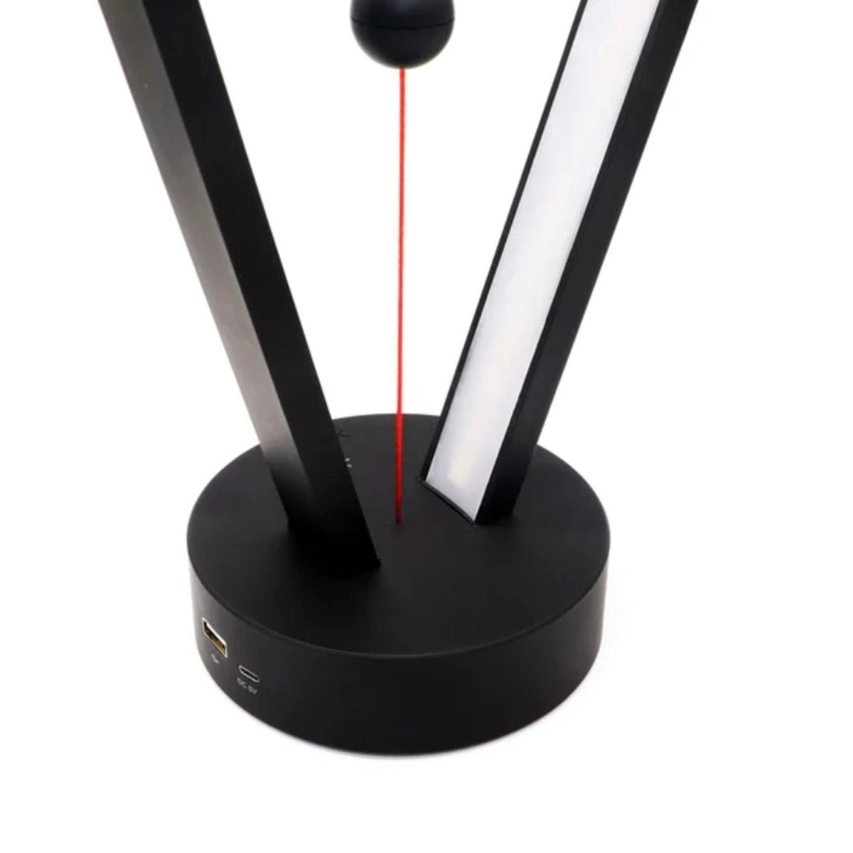 Black Assymetrix II Magnetic LED Desk Lamp Stylish Functional and Space-Saving Design