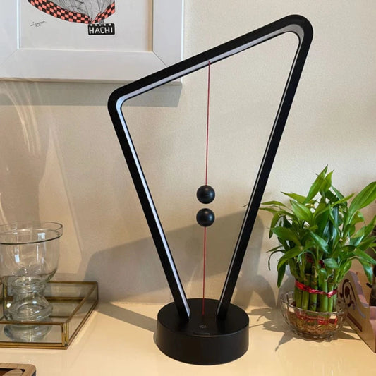 Black Assymetrix II Magnetic LED Desk Lamp Stylish Functional and Space-Saving Design