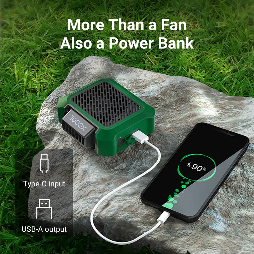 Multifunction Rechargeable Hands-Free Waist and Neck Fan Portable and Adjustable for Daily Use