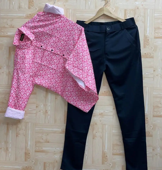 Comfortable Men Formal Shirt Waistcoat and Trouser Pant Combo